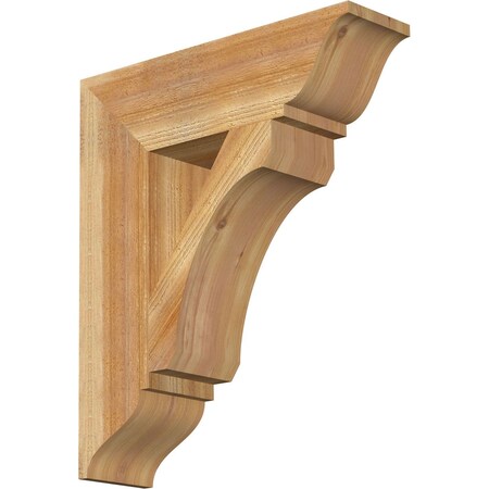 Legacy Traditional Rough Sawn Bracket, Western Red Cedar, 6W X 22D X 26H